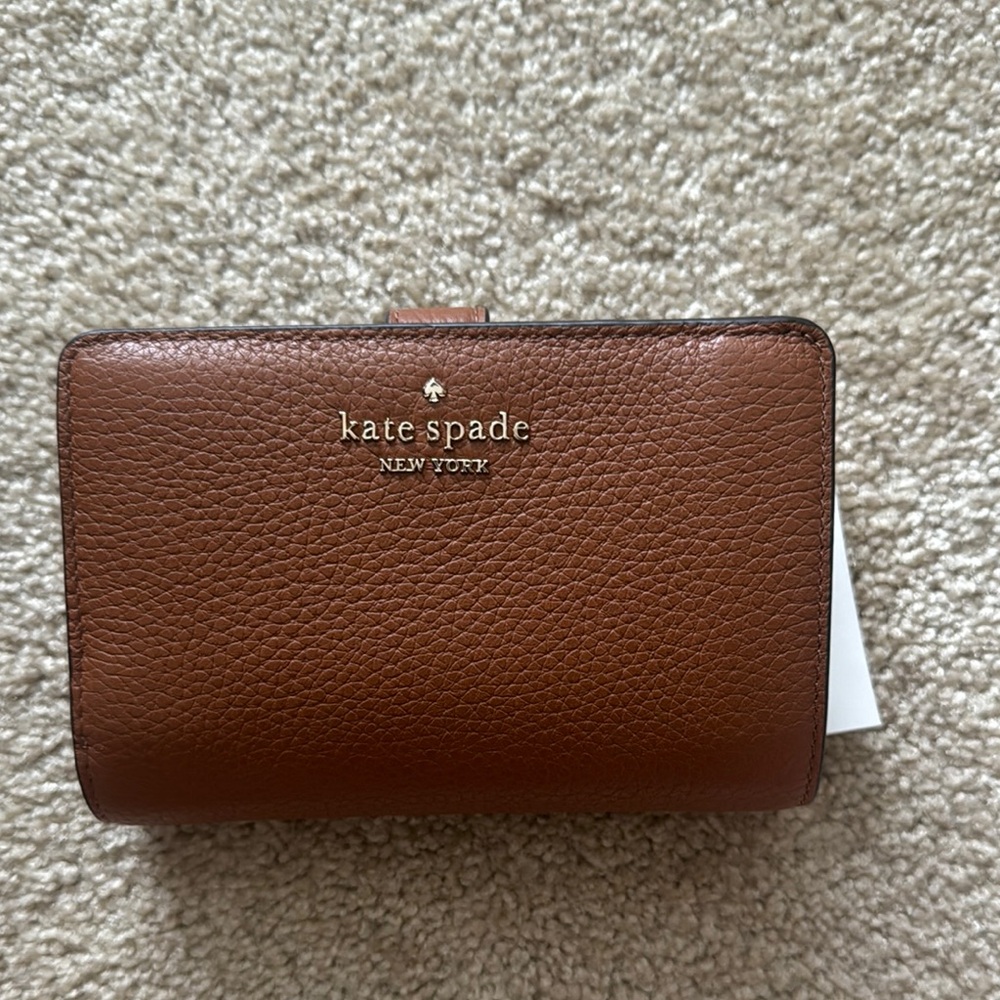 Kate Spade Chestnut Leather Card Holder
